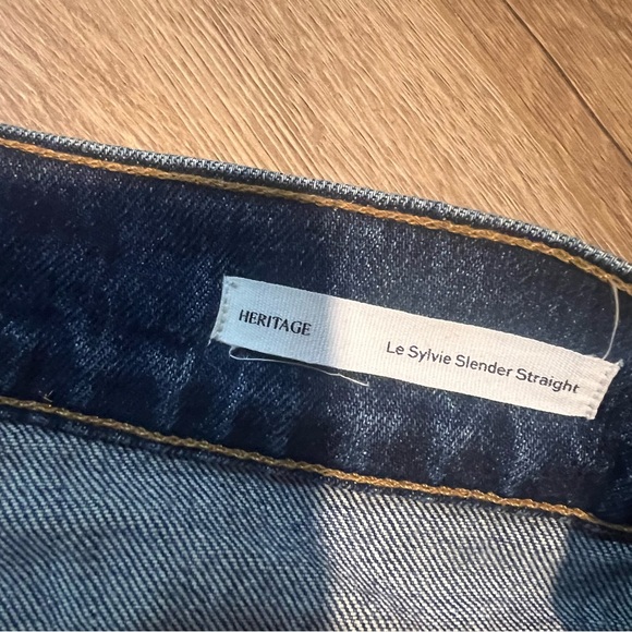 Frame Denim Le Sylvie Slender Straight in Halston Blue - Picture 7 of 12